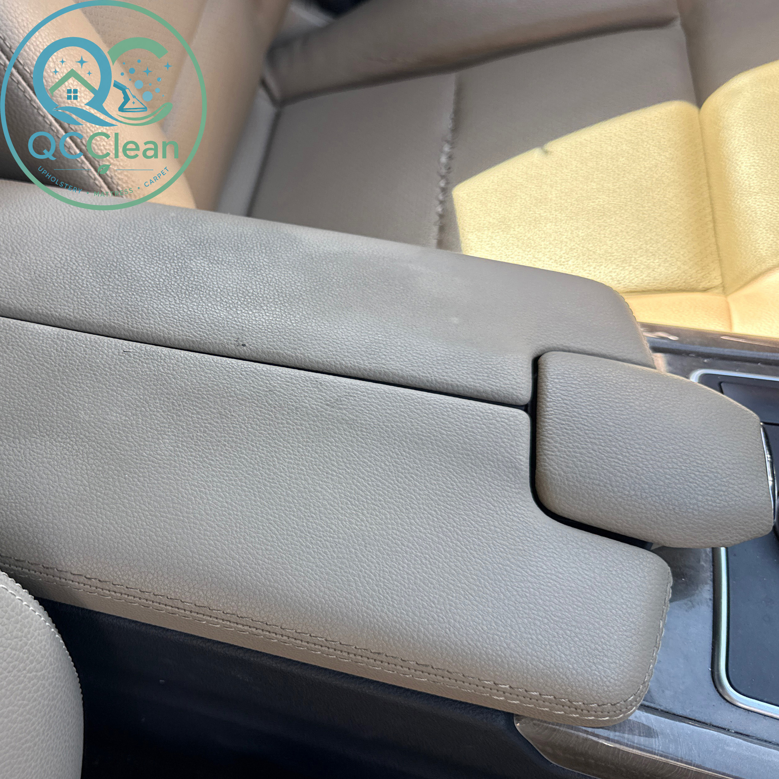 Mercedes E350 leather before refresh in Charlotte