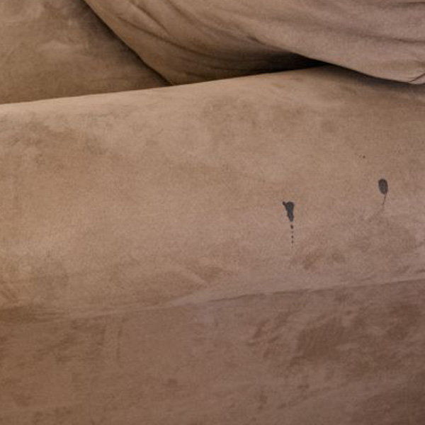 Makeup stains on upholstery